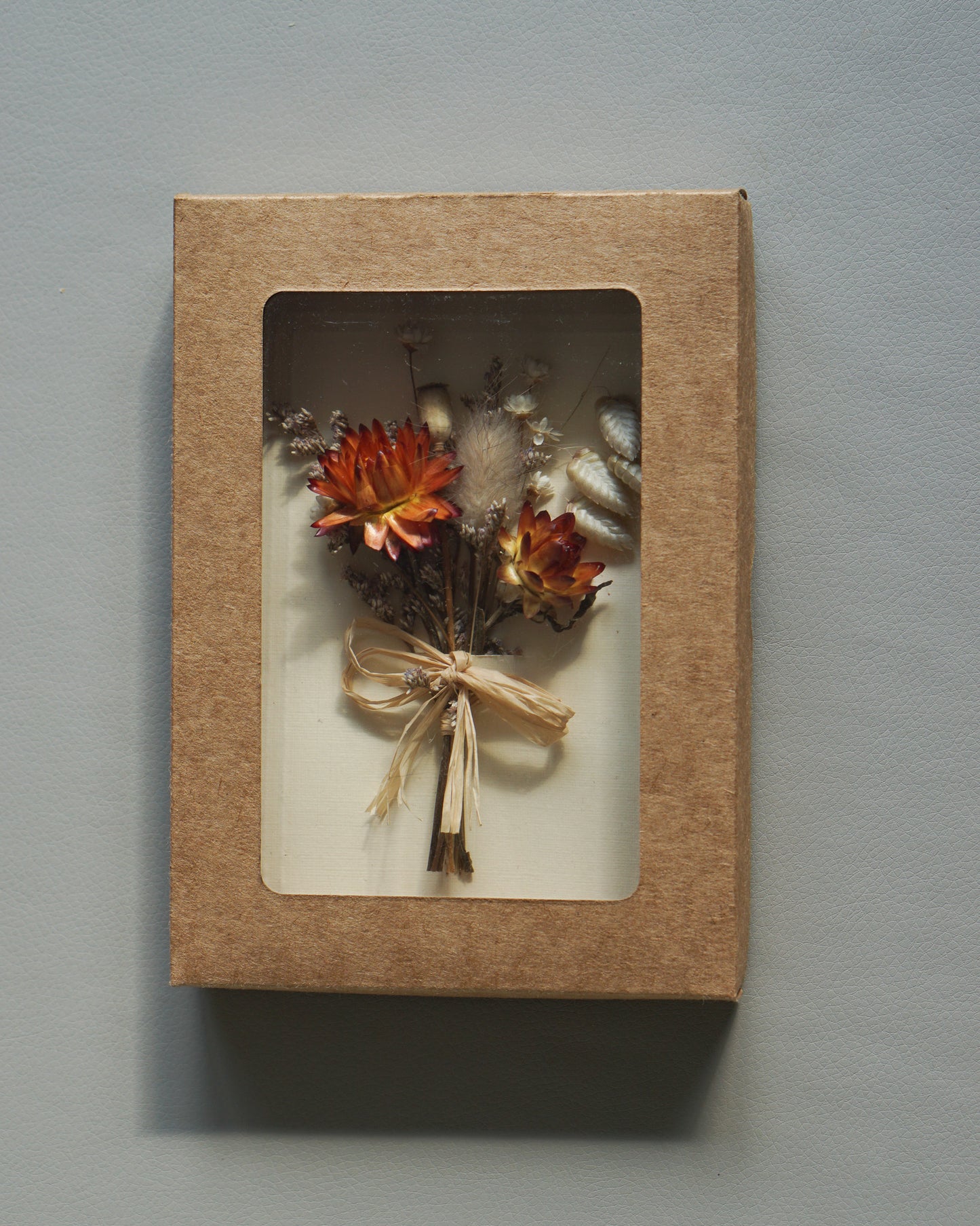 Dried Flower Bouquet Greeting Card - Ivory