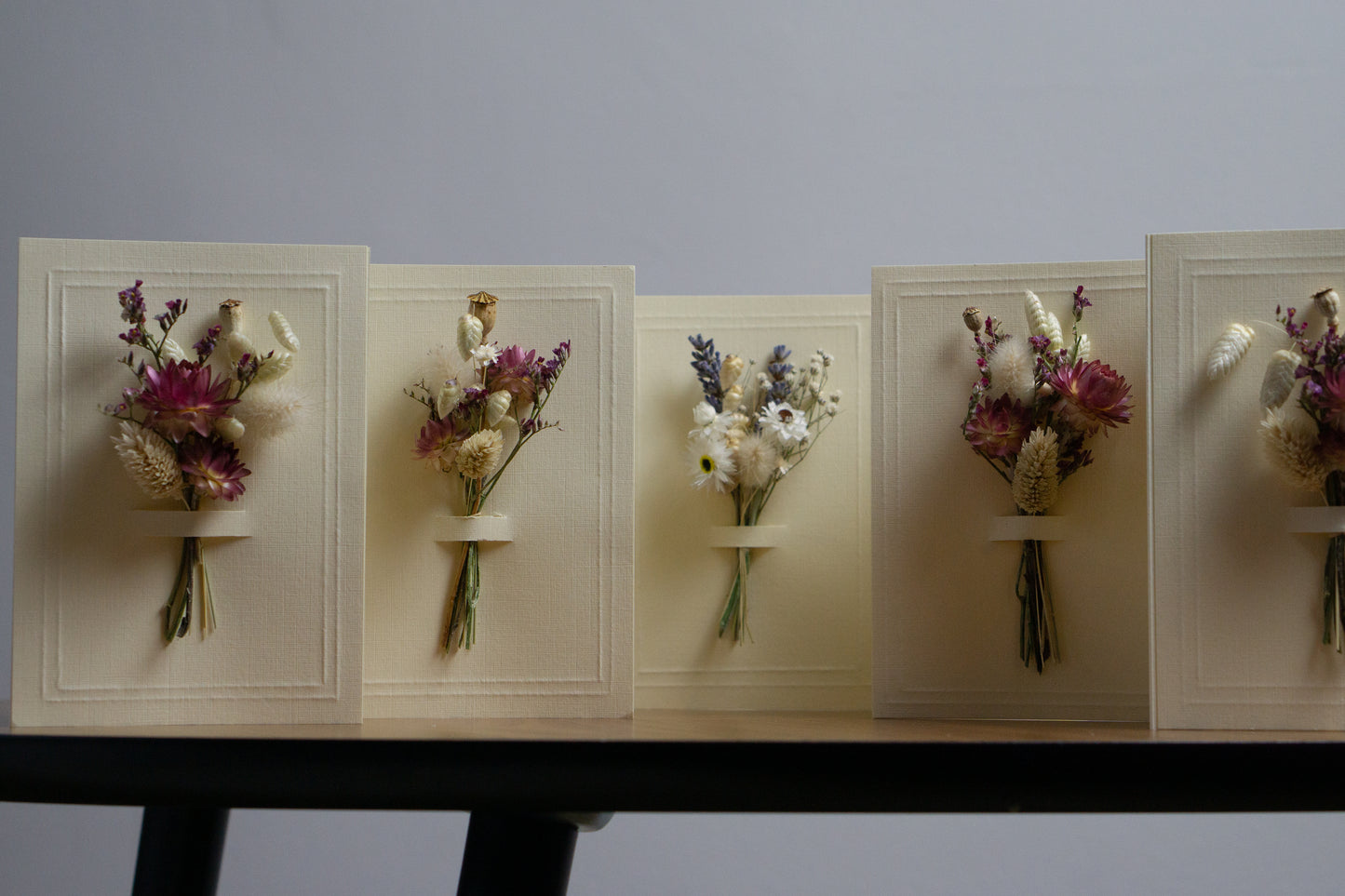 Dried Flower Bouquet Greeting Card - Personalised