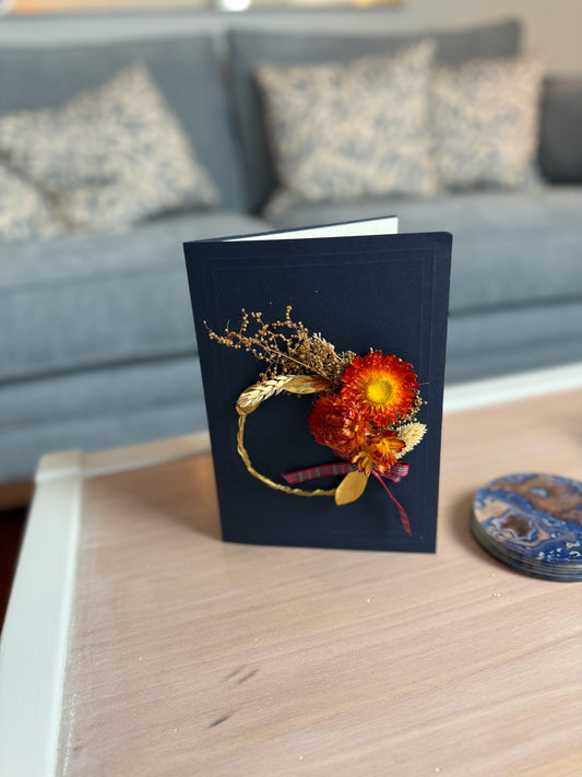 Large Luxury Greeting Card - The Sunset Wreath, Boxed